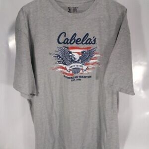 Cabela's Patriotic Gray T-Shirt for Men